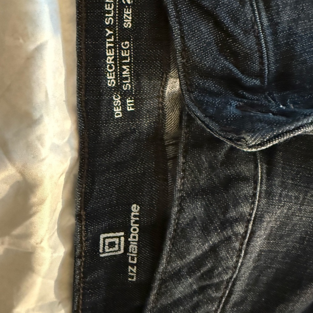 Liz Claiborne Men's Slim Jeans - Deep Indigo